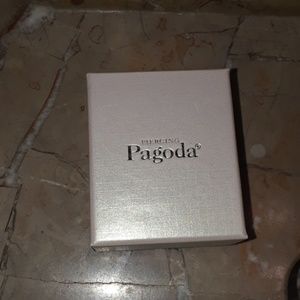 A belly button piercing